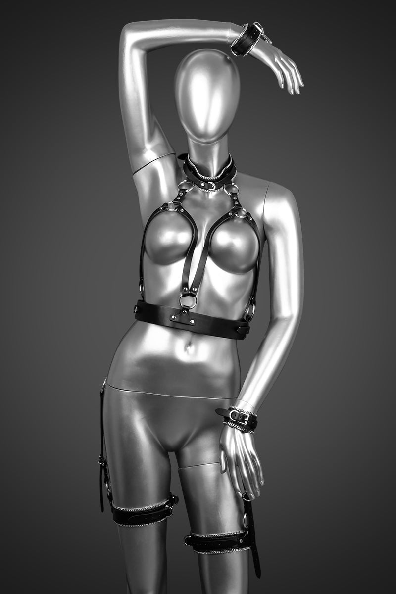 THE SOVEREIGN COLLECTION: LEATHER FULL BODY HARNESS