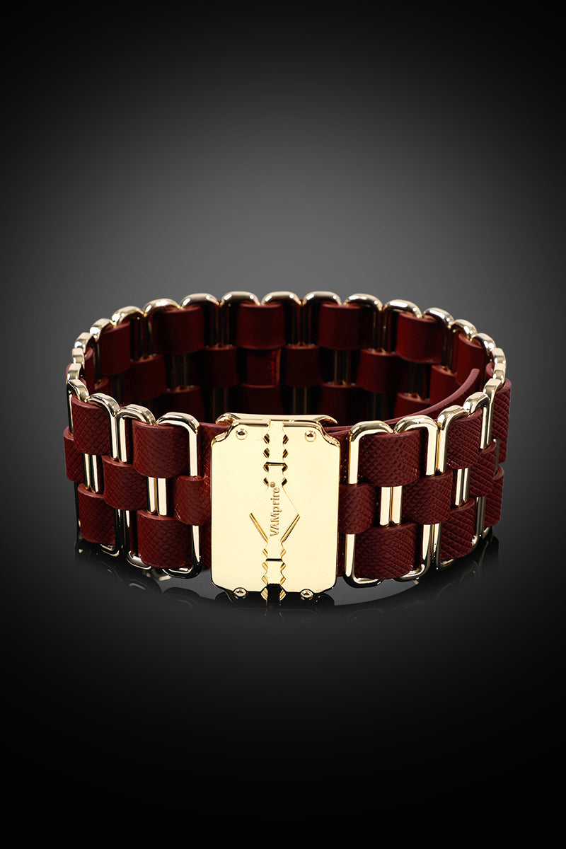KEENBOUND: LEATHER COLLAR WITH LEASH