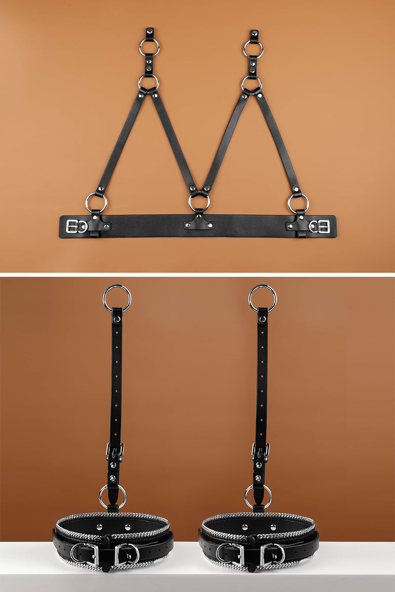 THE SOVEREIGN COLLECTION: LEATHER FULL BODY HARNESS