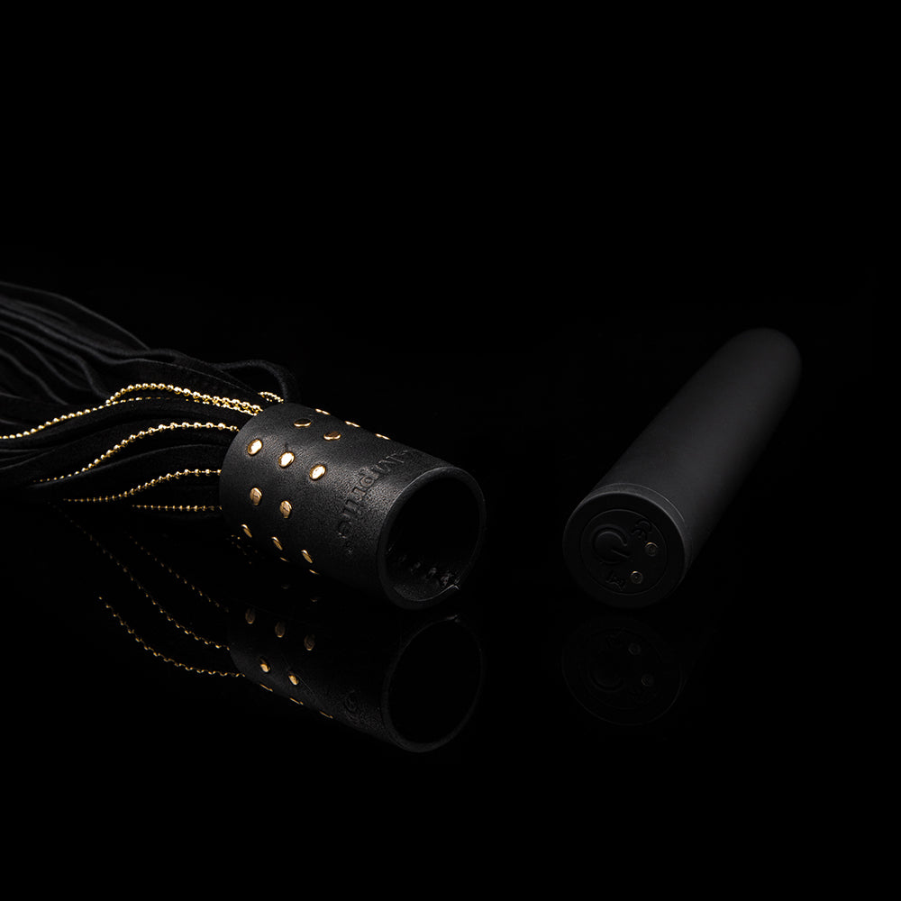 Sovereign Electric Tassel Whip — electric tassel whip — cascading leather falls