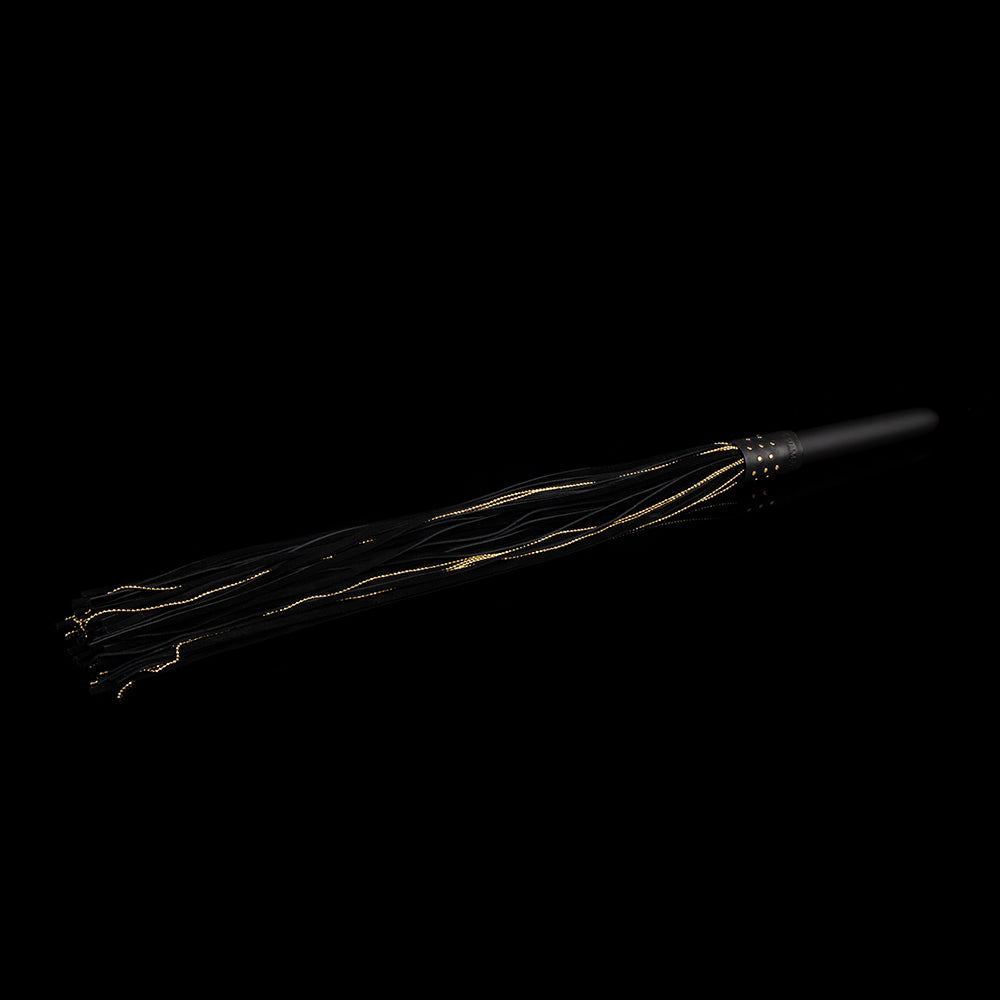 Sovereign Electric Tassel Whip — leather falls close-up — soft tassel construction